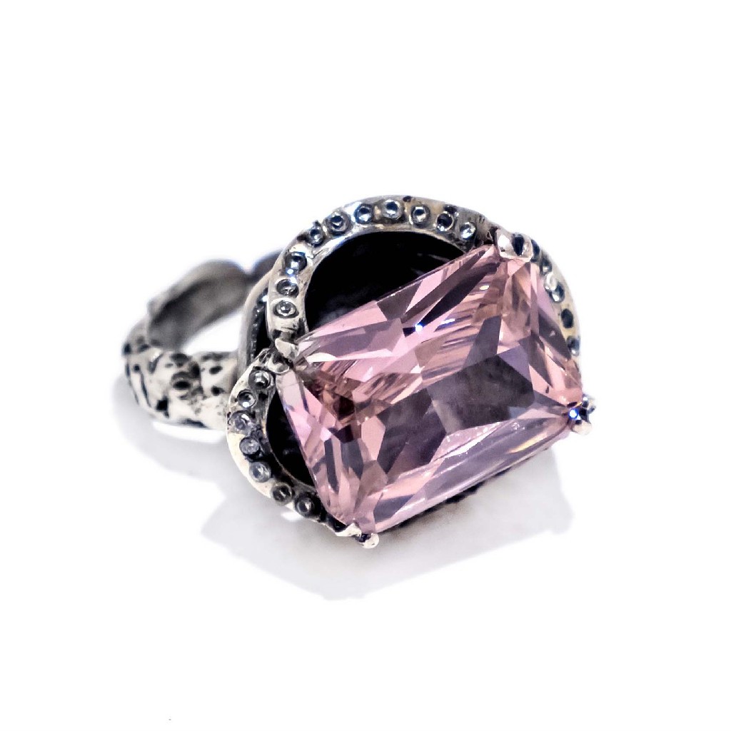 Alice Ring Pink CZ