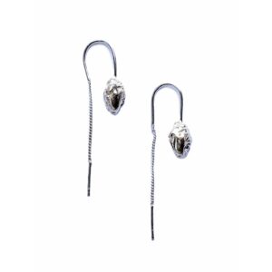 Lucky Nugget Earrings Silver