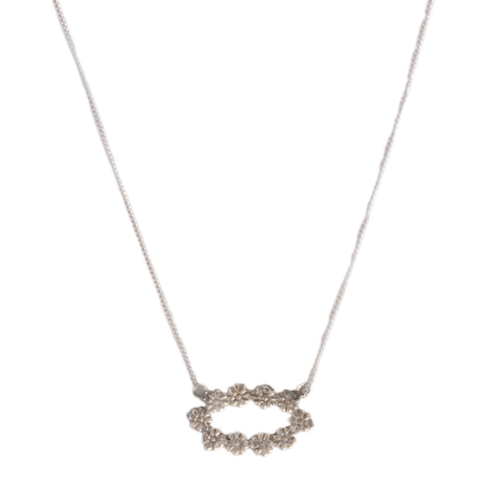 Petapru neck oval flowers 42cm